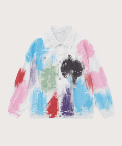 Painted Graffiti Jacket - LOVE POMME POMME