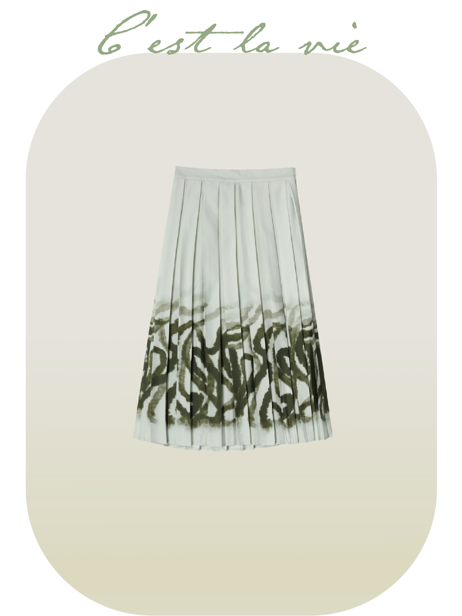 Vine Pleats Skirt – LOVE POMME POMME